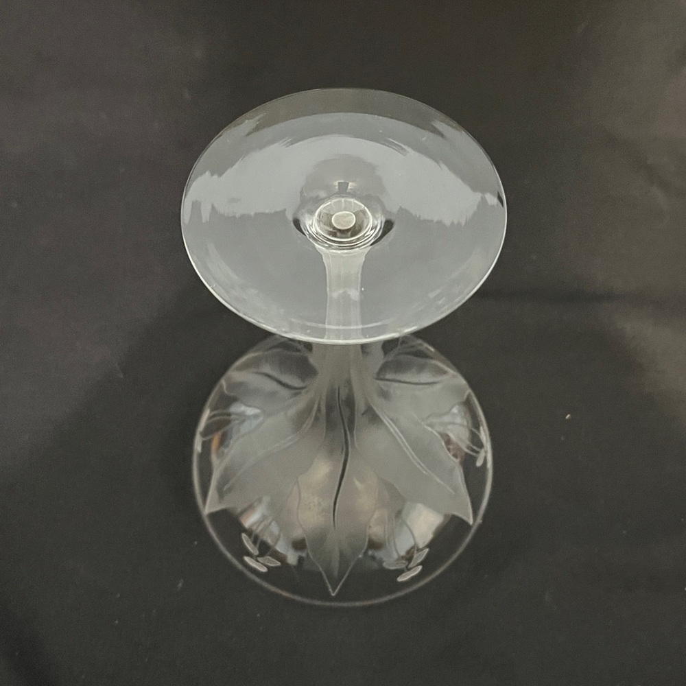 Antique Dorflinger LILY Champagne coupe. Set of four - Picture 4 of 6